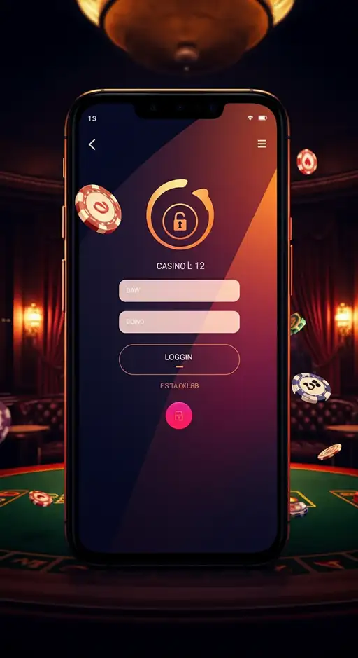 Interface de connexion sécurisée Hermes Casino avec champs d'email et mot de passe pour accéder à votre espace joueur personnel