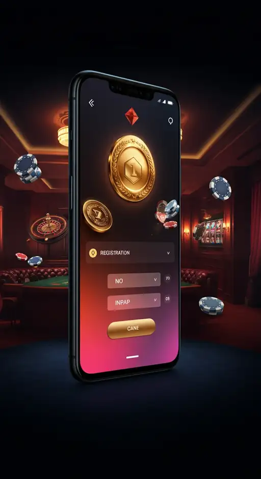Interface de la procédure d'inscription rapide sur Hermes Casino, illustrant les étapes simplifiées pour créer un compte et débuter le jeu en ligne.